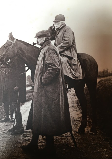 Le baron Gérard, à cheval - Don à la Société de Vènerie